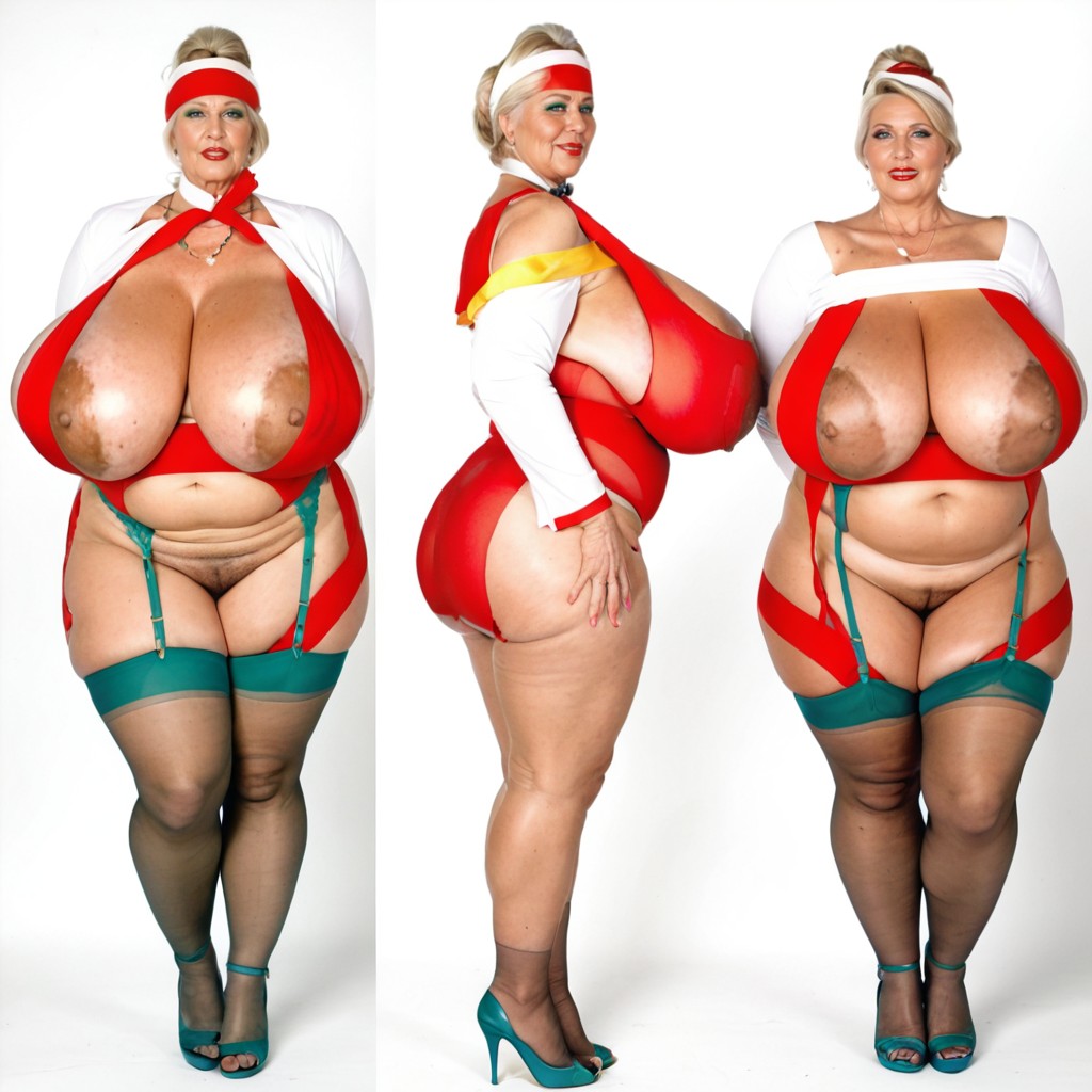 British Milf, Identical Body Proportions, Areola Are One Third Of The Surface Area Of Her Breasts Porno IA