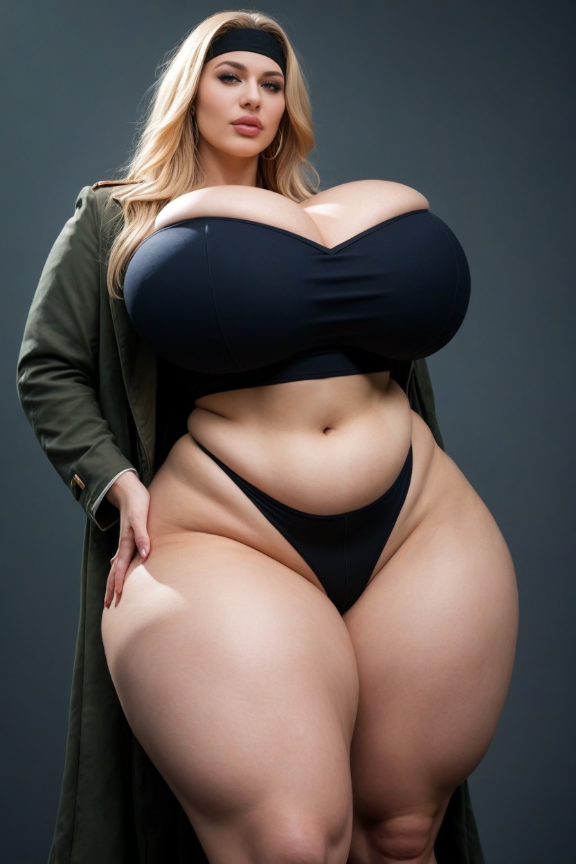 Thick Lips, 통통한 체형, Bimbo AI 포르노