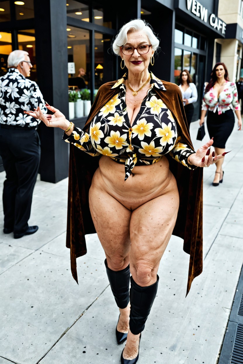 60+, Shirt Cape, Big Nose Porno IA