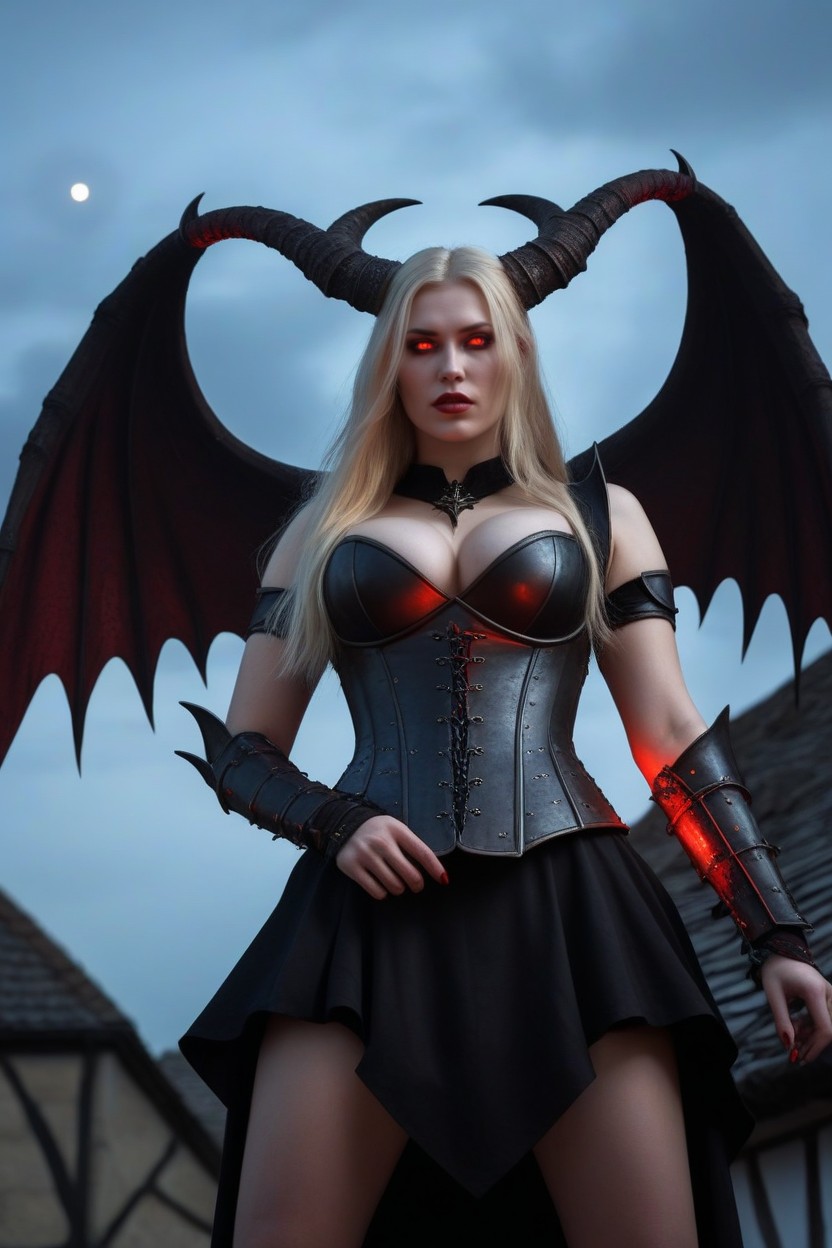Sharp Nails, Glowing Red Eyes, Cosplay Porno IA