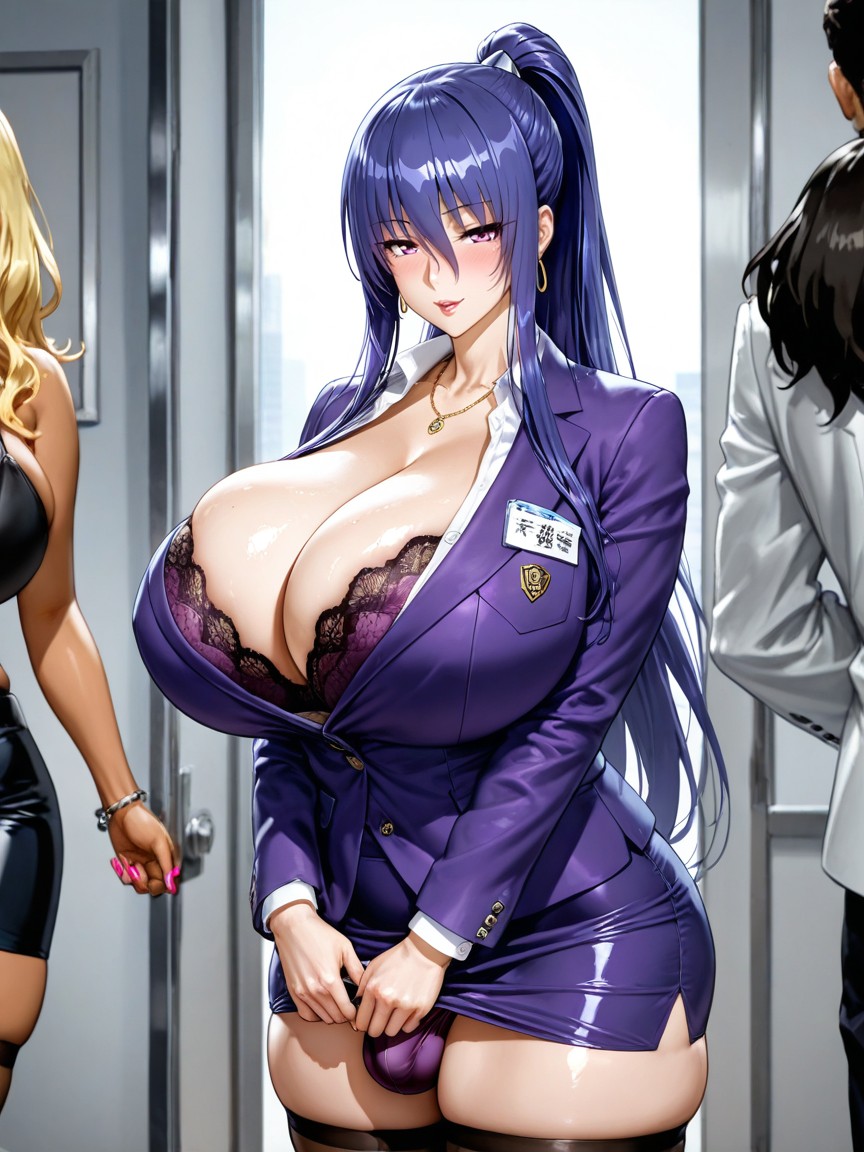 Testicles, Cleavage, No Exposure Porno IA