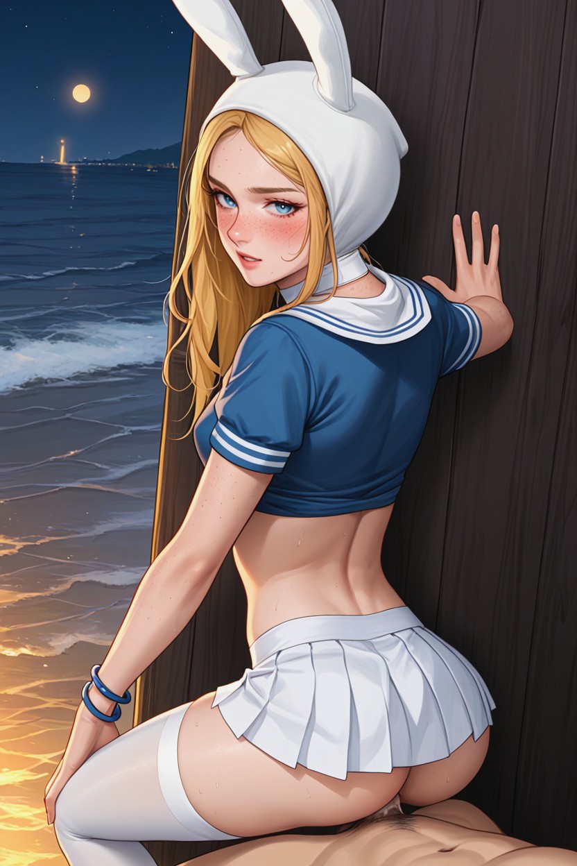 Windy, Side View, Sunset Lights Porno IA