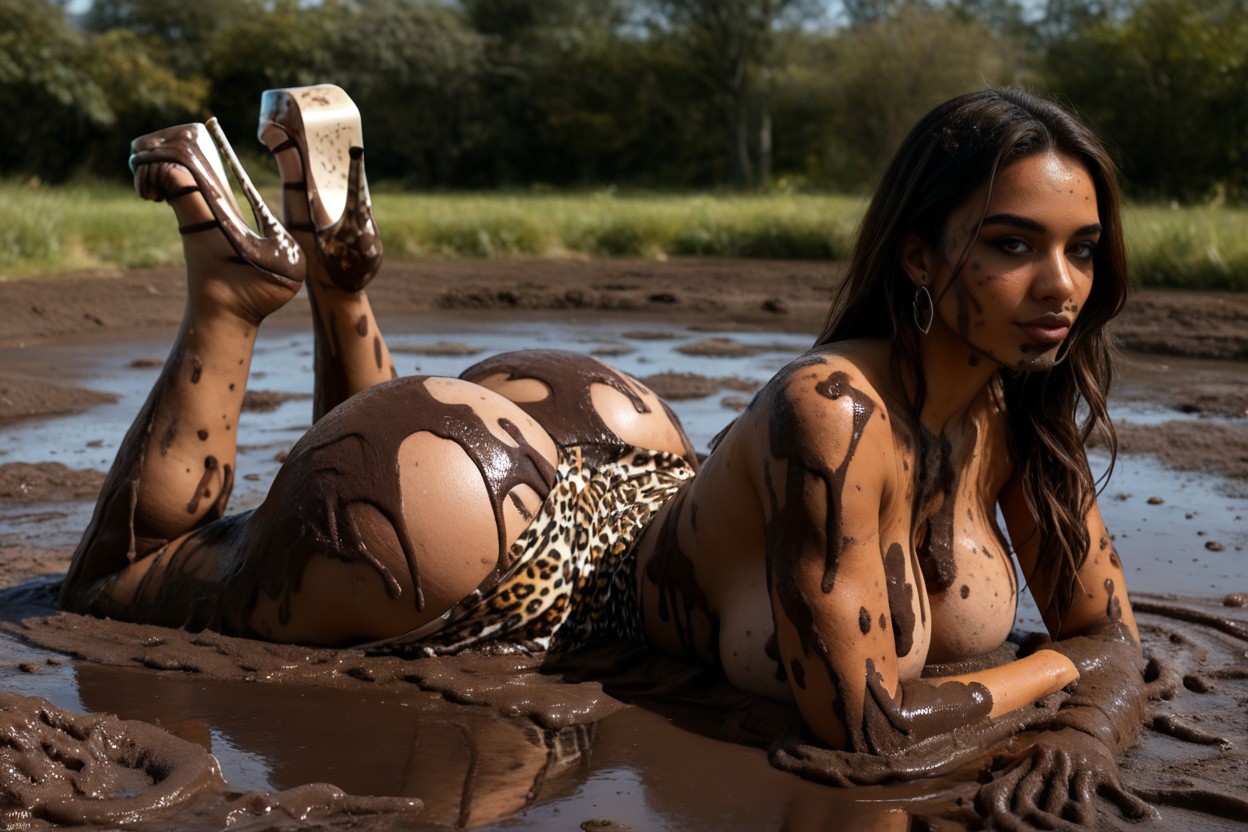 Nu, Thick Thighs, Ultra Detailed Face Porno IA