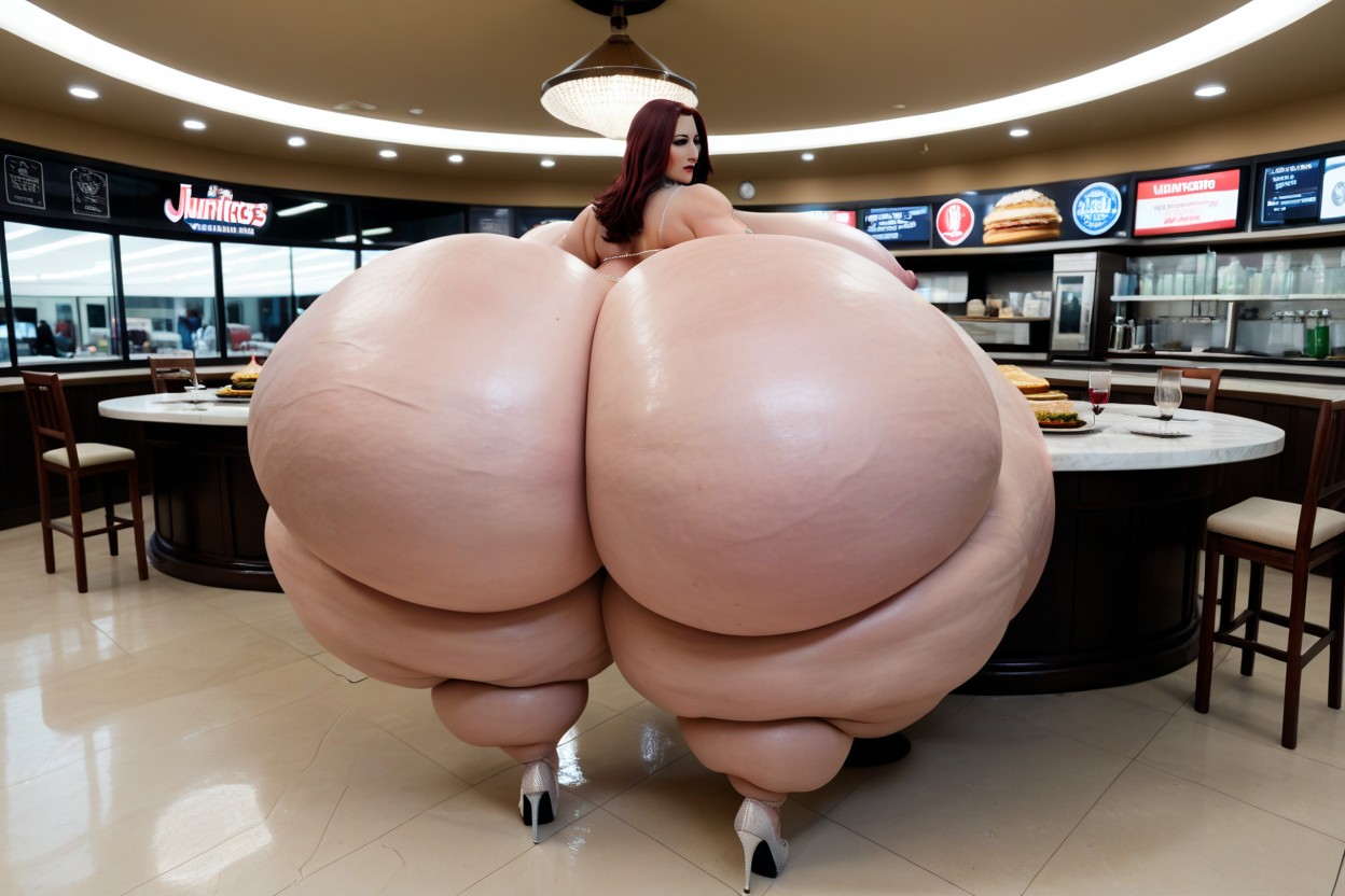 Hyper Ass Juicing Juiciness, Hyper Belly Juicing Juiciness, Restaurant Porno IA