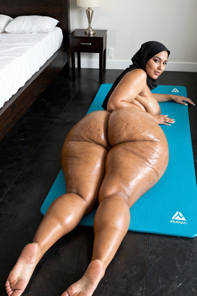 Muy Corto, Woman Is Laying In Prone Position, Laying On Her Stomach Porno IA