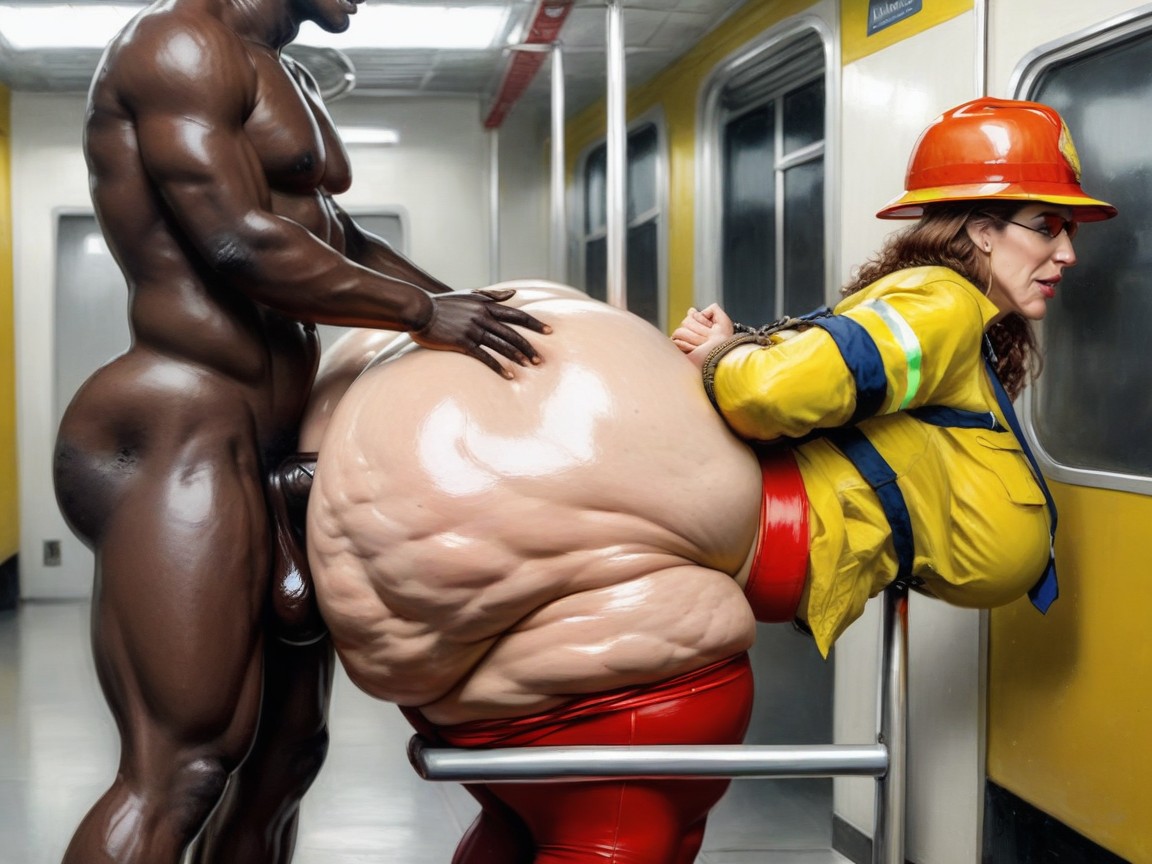 Británica, Interracial, Bombero Porno IA