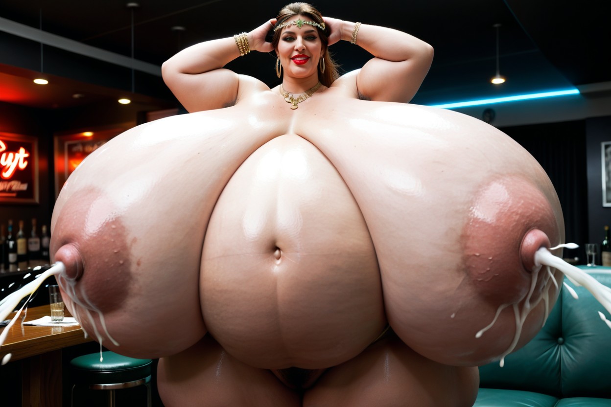 Hyper Gigantic Giant Excessive Breasts, Brown Hair, American Porno IA