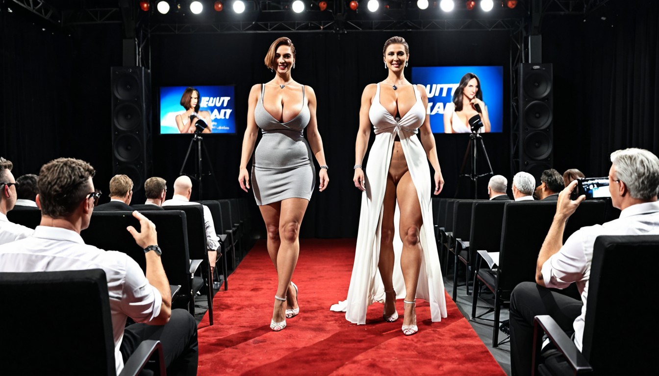 Bigger Breasts, Soft Full Breasts, Behind The Woman Her Larger Than Life Likeness Pornografia de IA