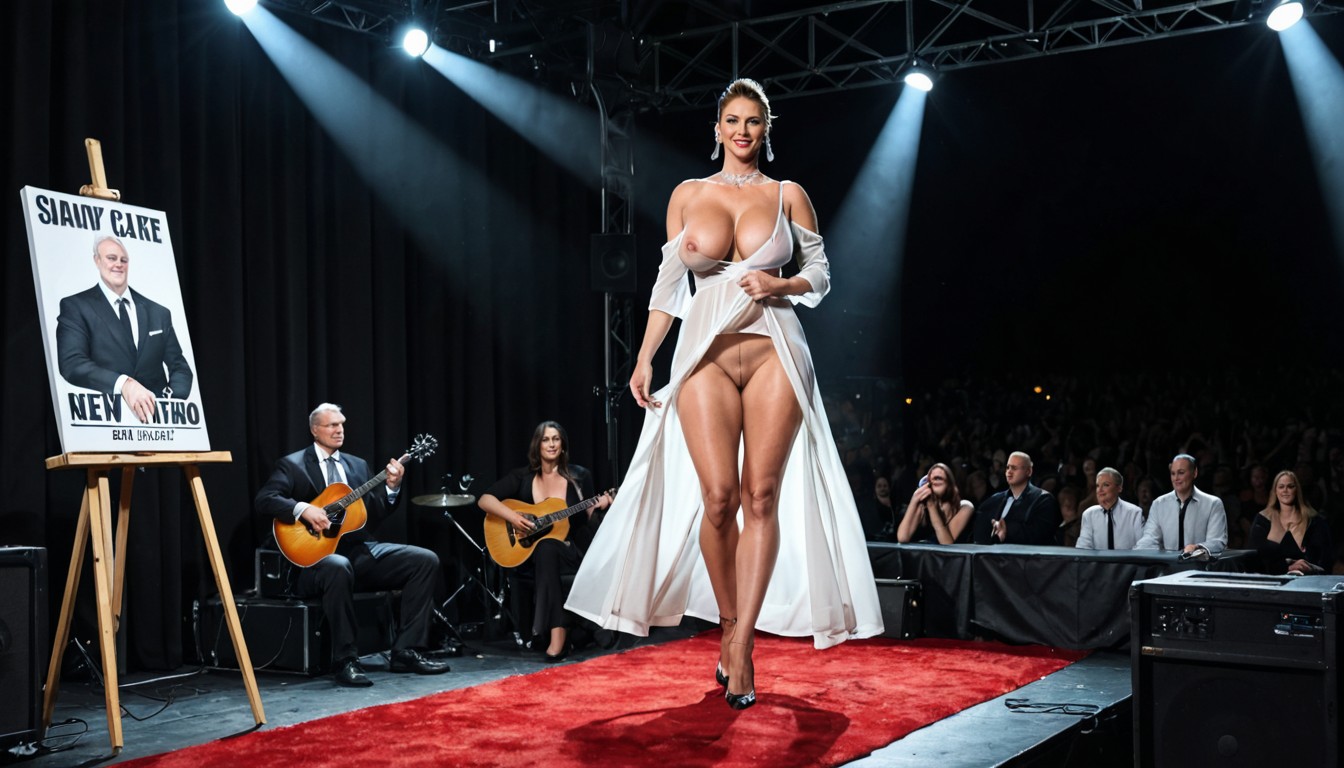 30+, Stand Like A Lady On The Stage, Soft Full Breasts Porno IA