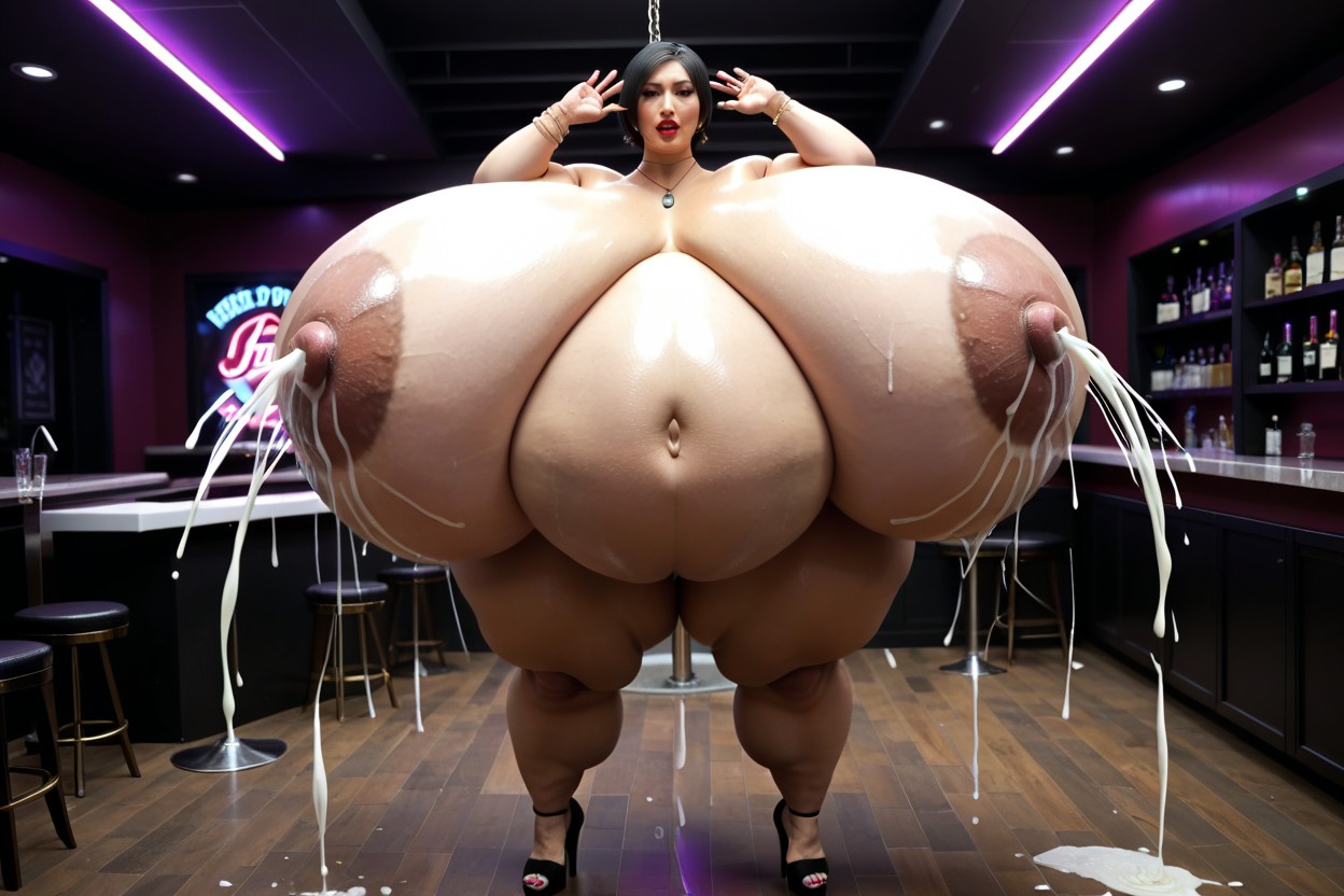 Necklace, Ada Wong, Hyper Thick Juicy Plump Heavy Body Porno IA