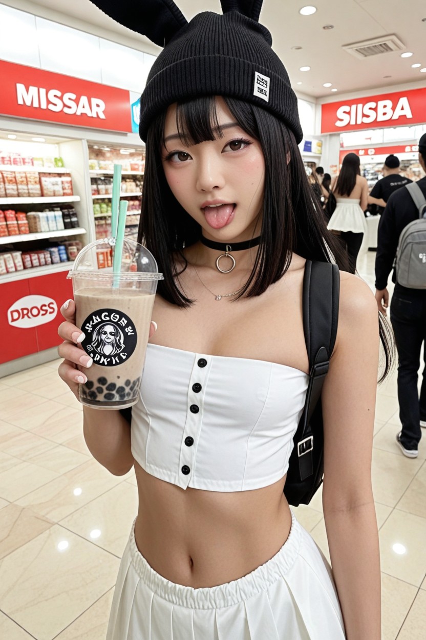 Bone Structure, Ghost White Skin, Korean Pornografia de IA