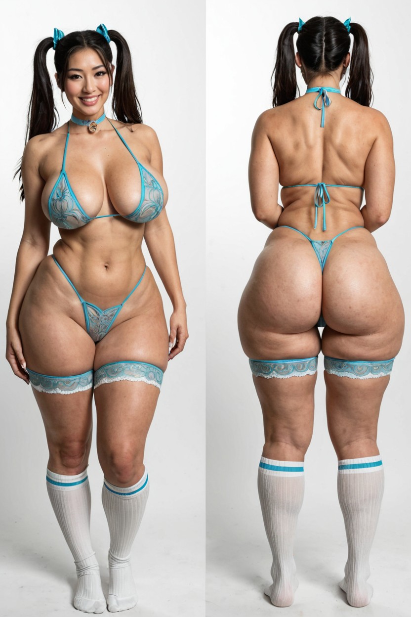 Reference Sheet, Rounded Ass, Corpo Todo Pornografia de IA