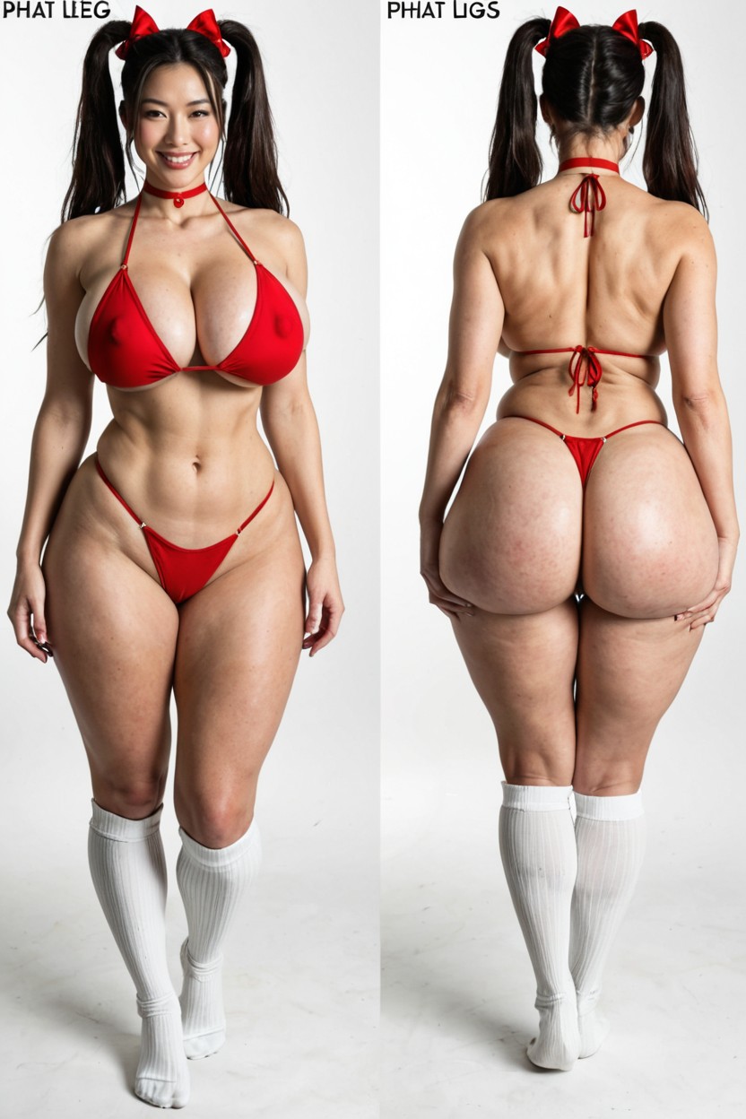 Feet Together, Long Straight Black Hair, Fat Ass AI黃片