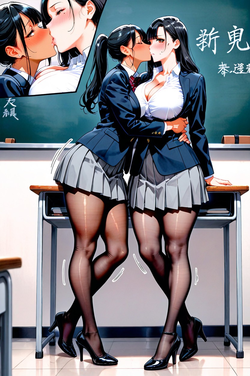 One Taller Than The Other, Lace-pattern Tights, Comic View AI黃片