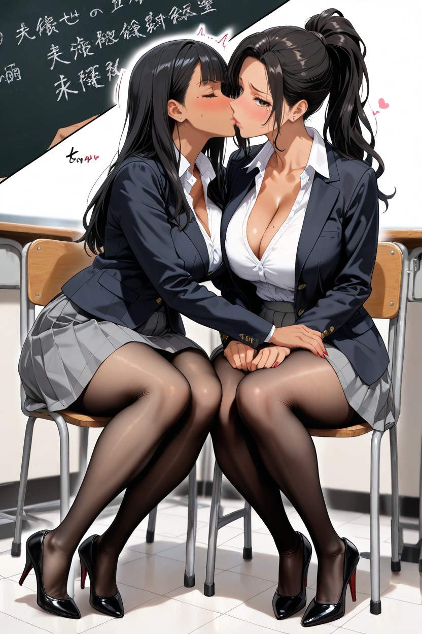 18+, Shy Expression, ① Gyaru Woman AI 포르노