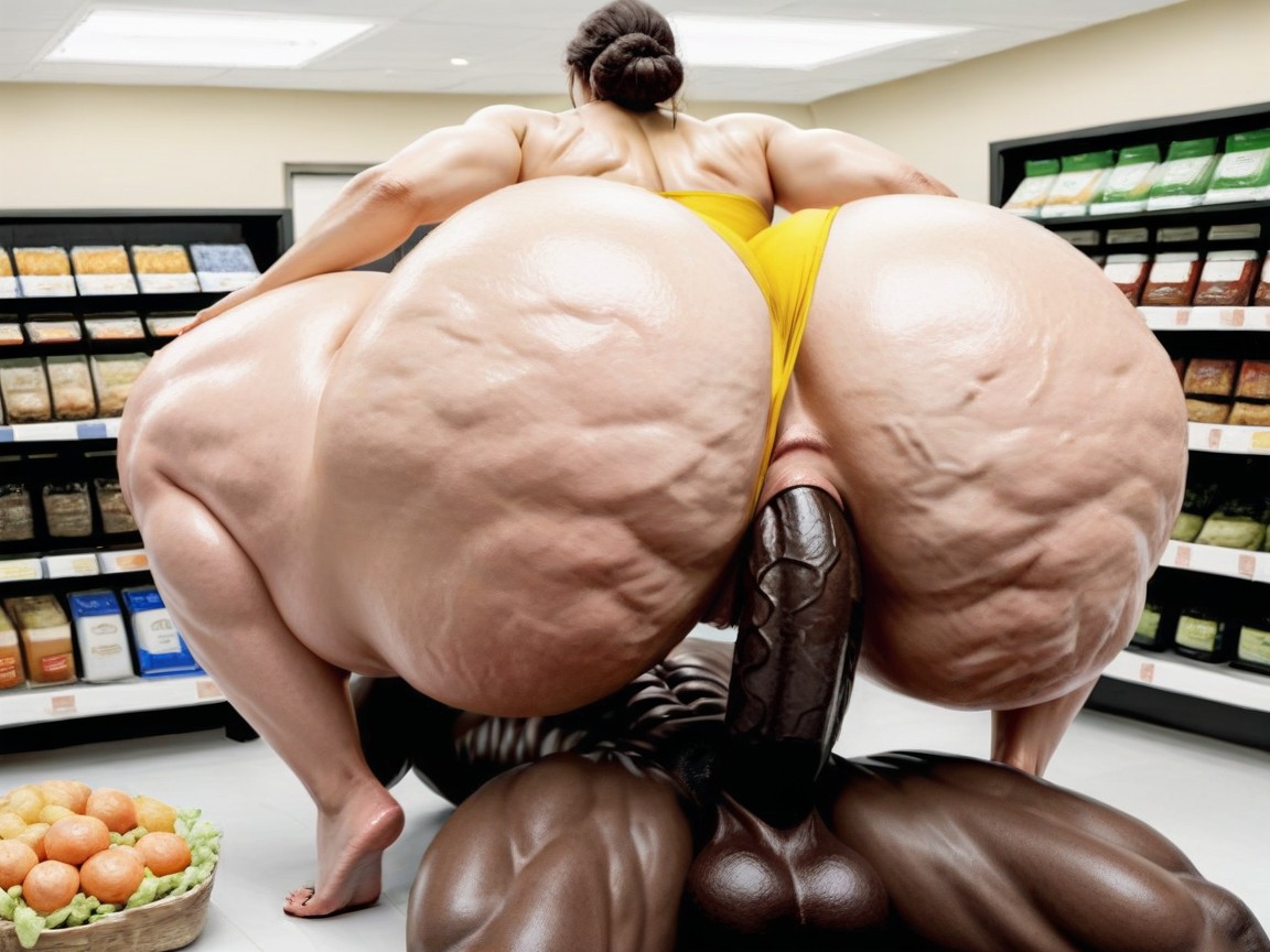 Massive Ass, Front View, Hair Pulling AI Porn