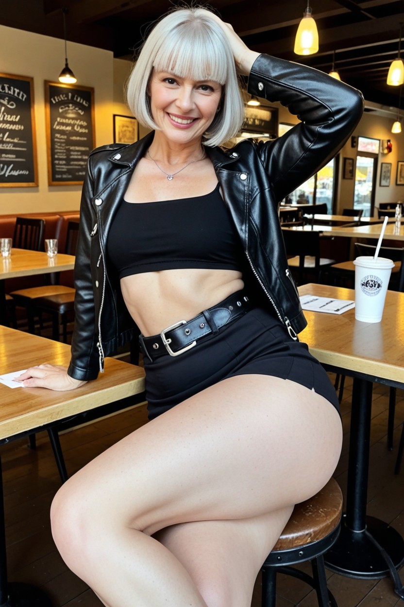 Perfect Thighs, Cosplay, Blushing Pornografia de IA