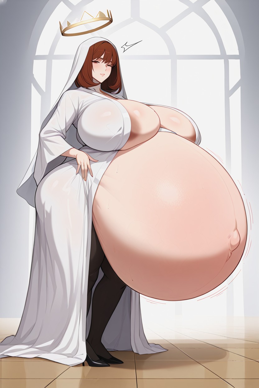 Virgin Mary, Holy Halo, Veil AI Porn