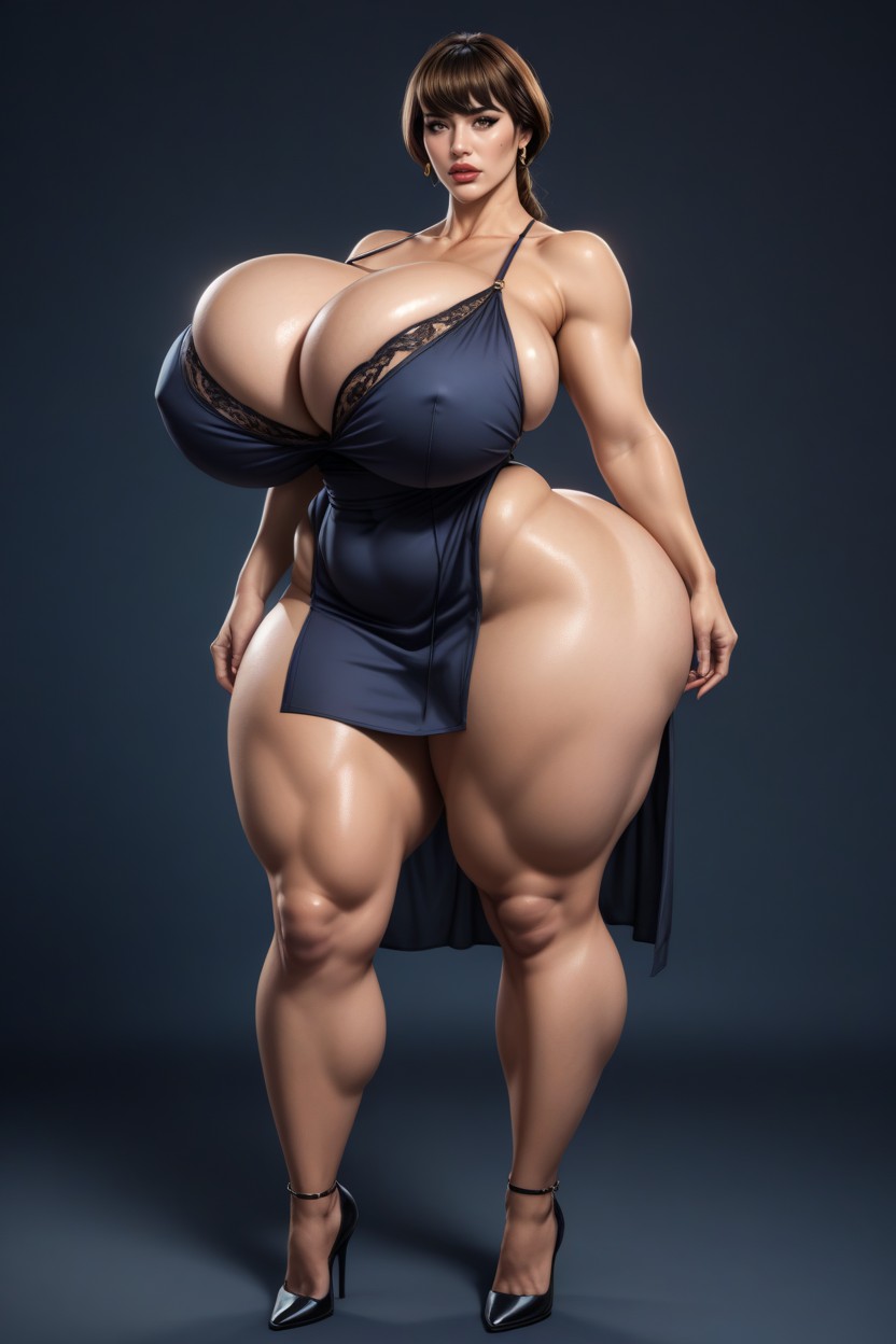 Hyper Huge Wide Hips, Thunder Thighs, Phat Legs Porno IA