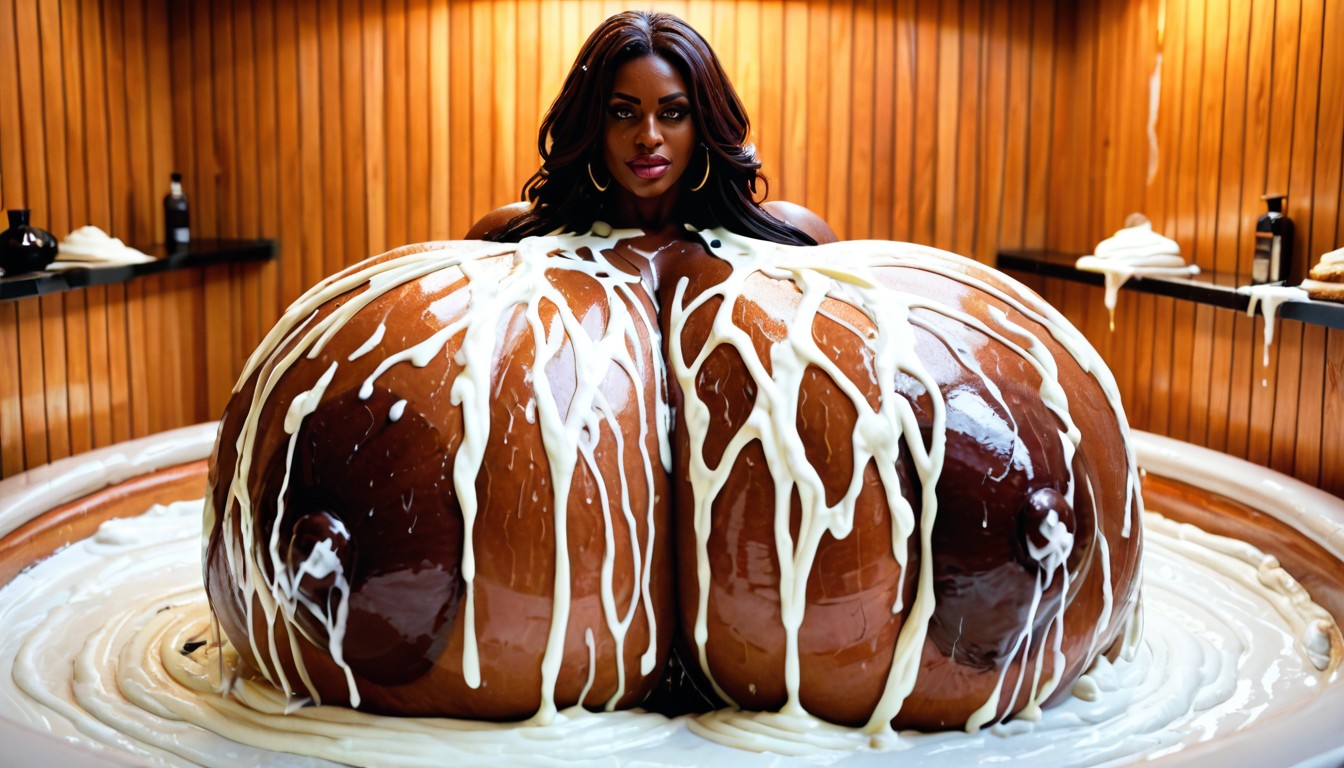 Sauna, Gigantic Hyper Breasts, Gigantic Hyper Breasts AI Porn