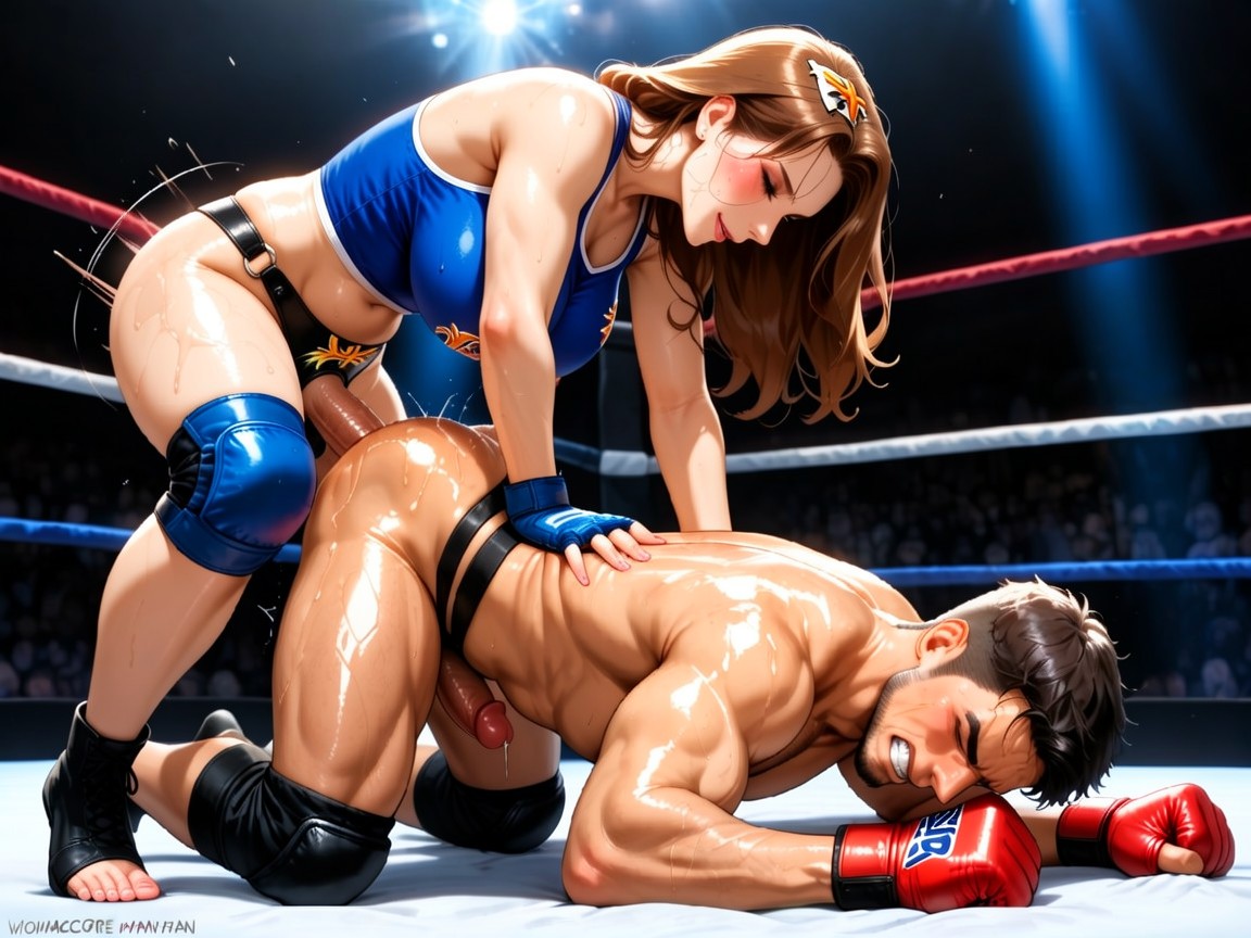 Rough Sex, Knee Pads, Strap-on AI 포르노