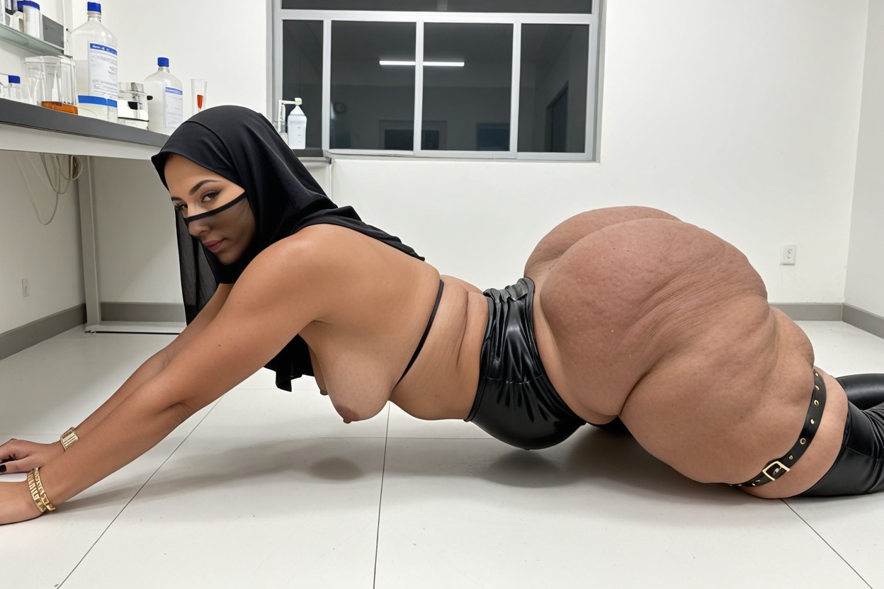 Pose De Jack O' Lantern, Cellulite All Over Body, Hips Wider Than Shoulders Porno IA