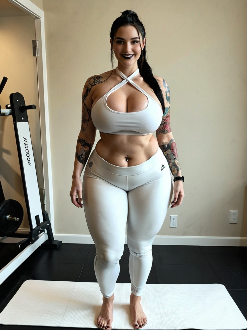 Fat, 25+, Massive Gigantic Hyper Thighs AI 포르노