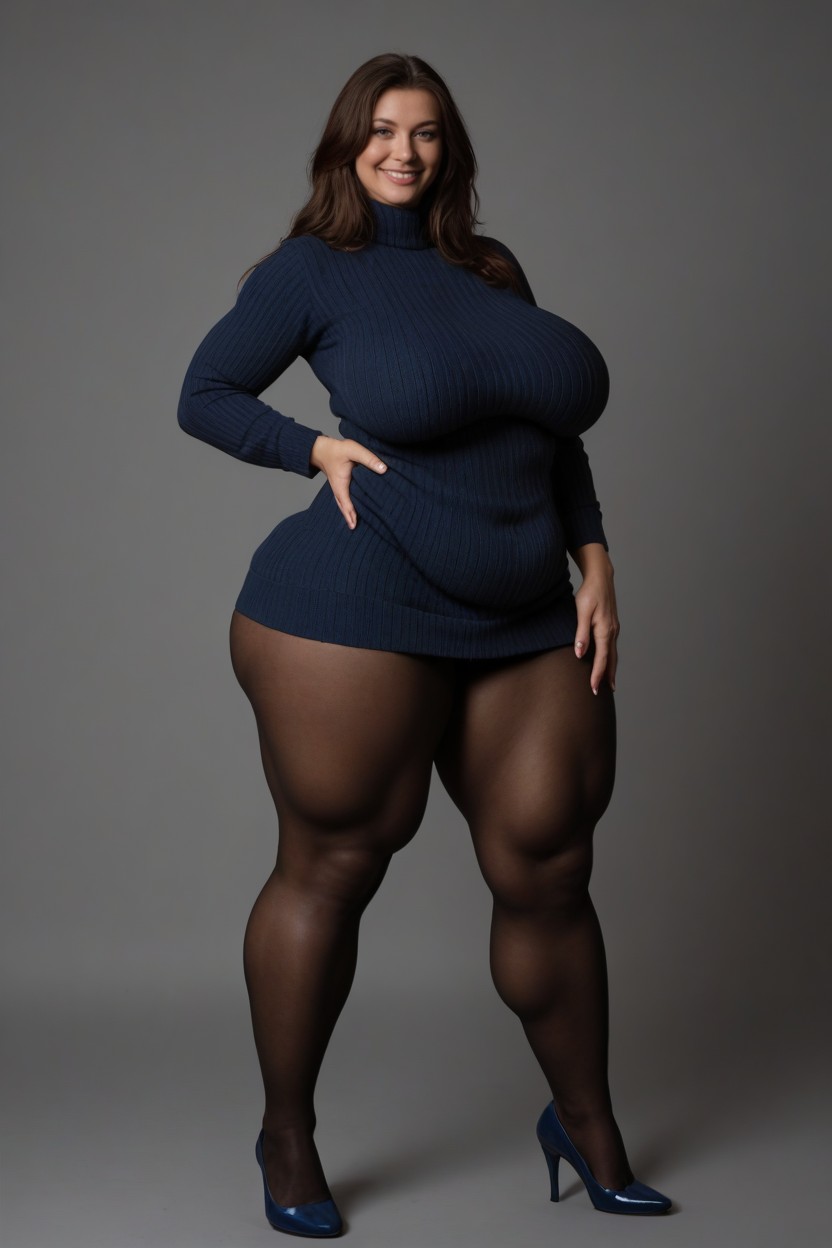 Thick Calf, 埃及人, Чулки Высокие AI黃片