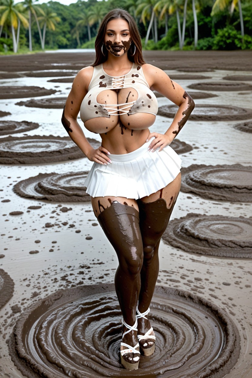 Perfect Round Breasts, Bubble Butt, Exaggerated Rounded Hips AI黃片