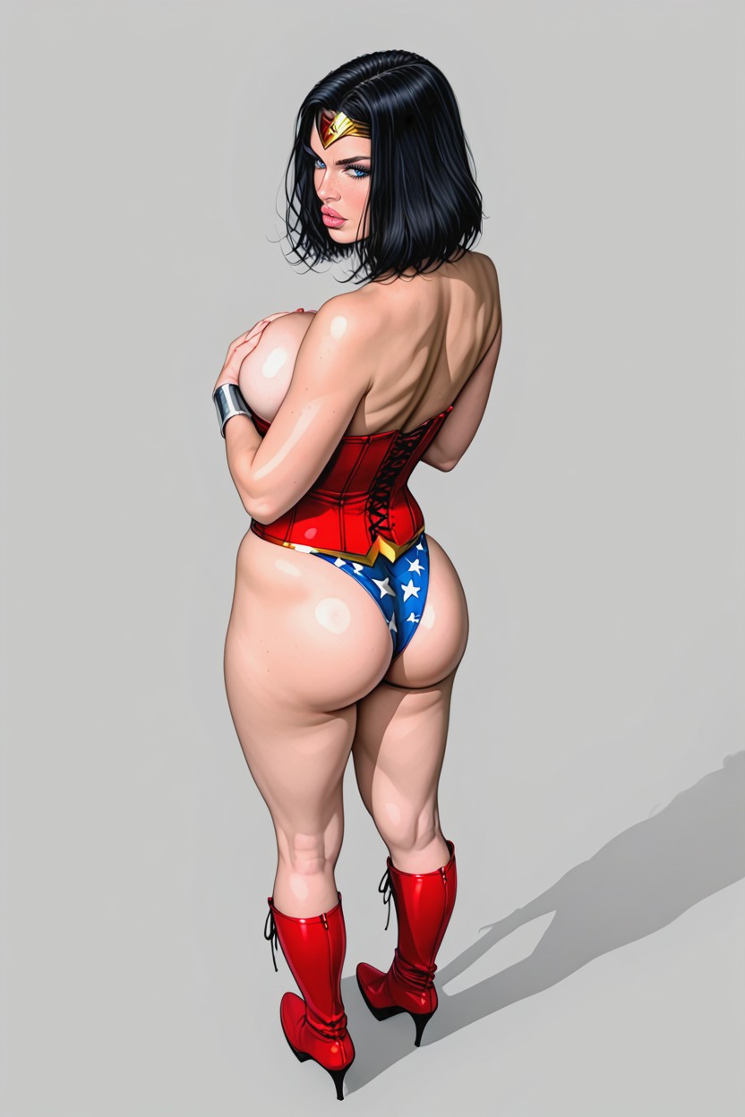 Gorgeus Voluptuos Woman, Rounded Ass, Bracelets AI黃片