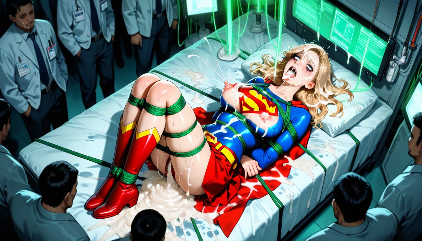 Red Boots, Messy Hair, Erect Nipples AI黃片