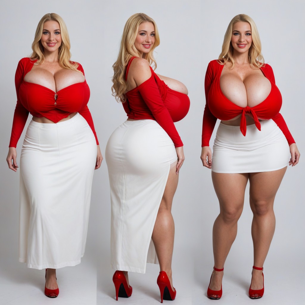 Thick Lips, Thick, Impossible Hyper Sized Breasts Twice Her Size Porno IA