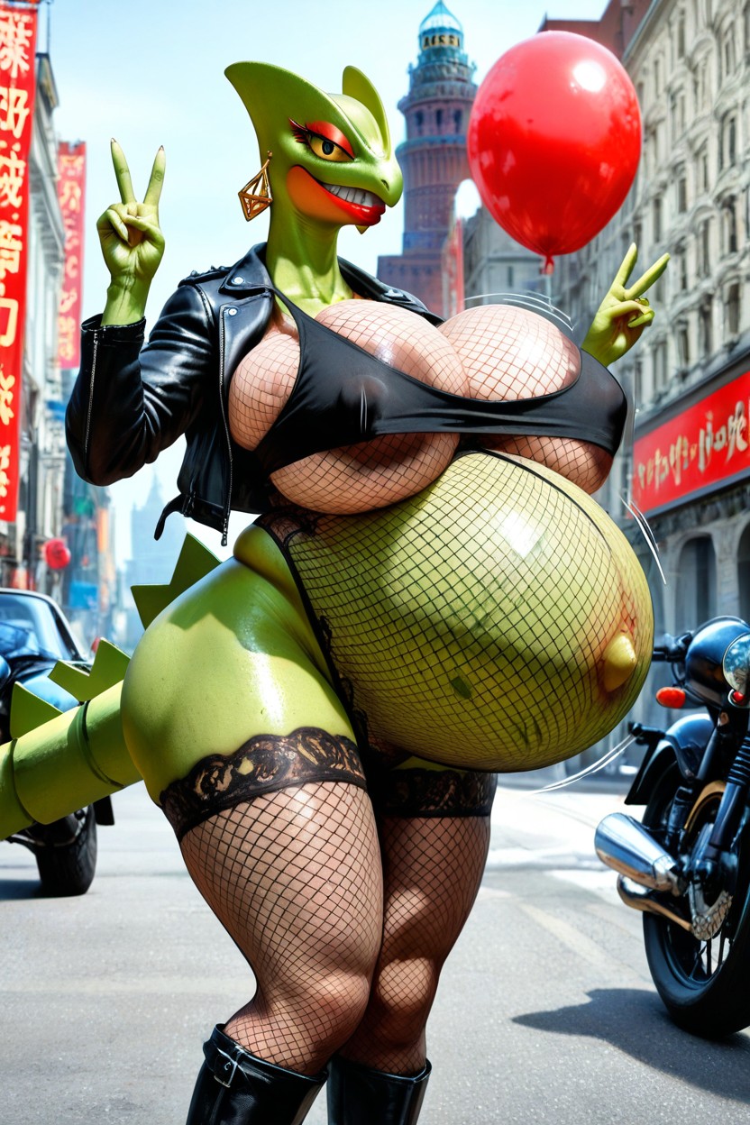 Sceptile Tail, Realistic, Very Blushed Porno IA