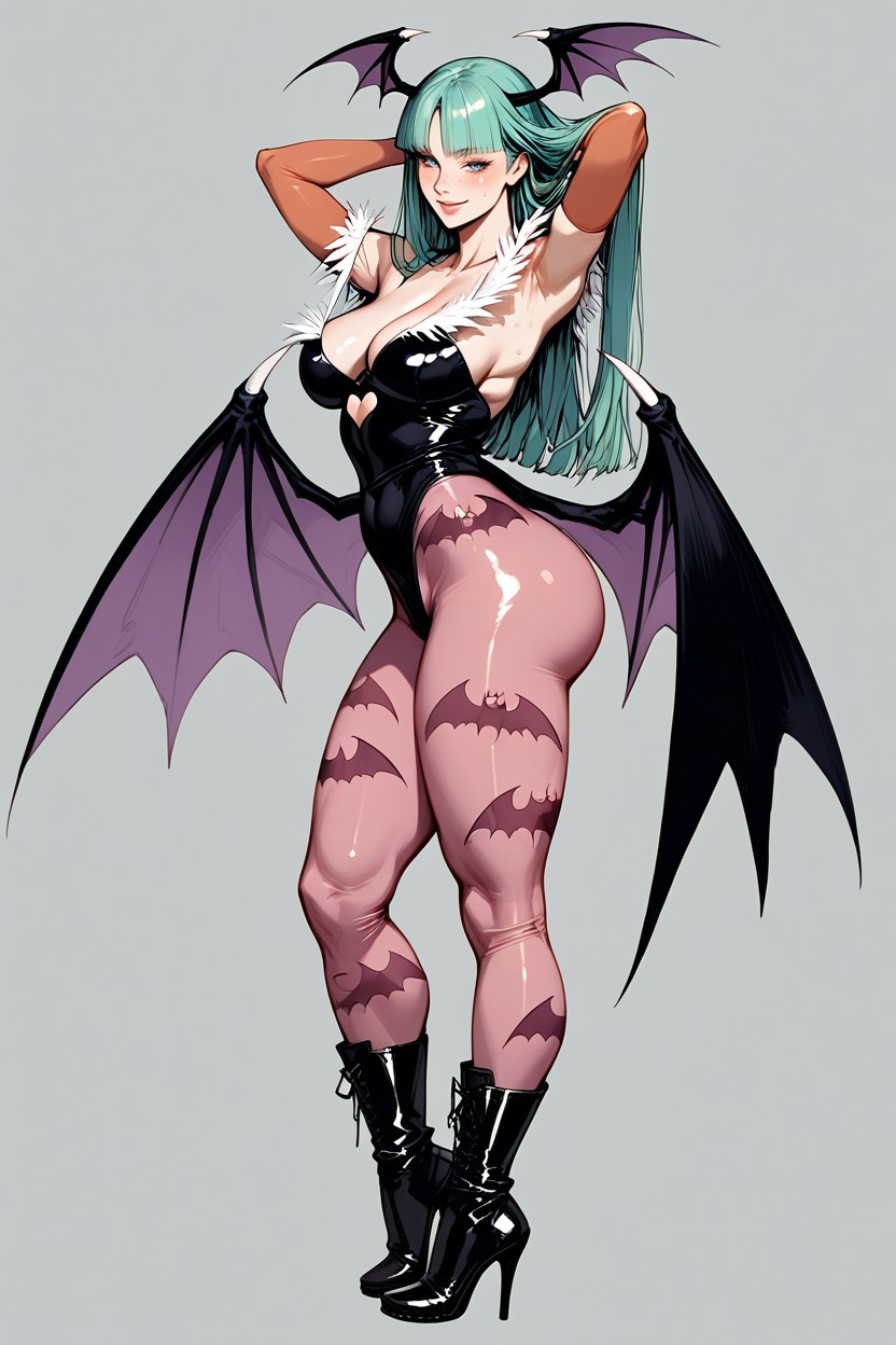 Full Body, Culo Redondeado, Simple Background Porno IA