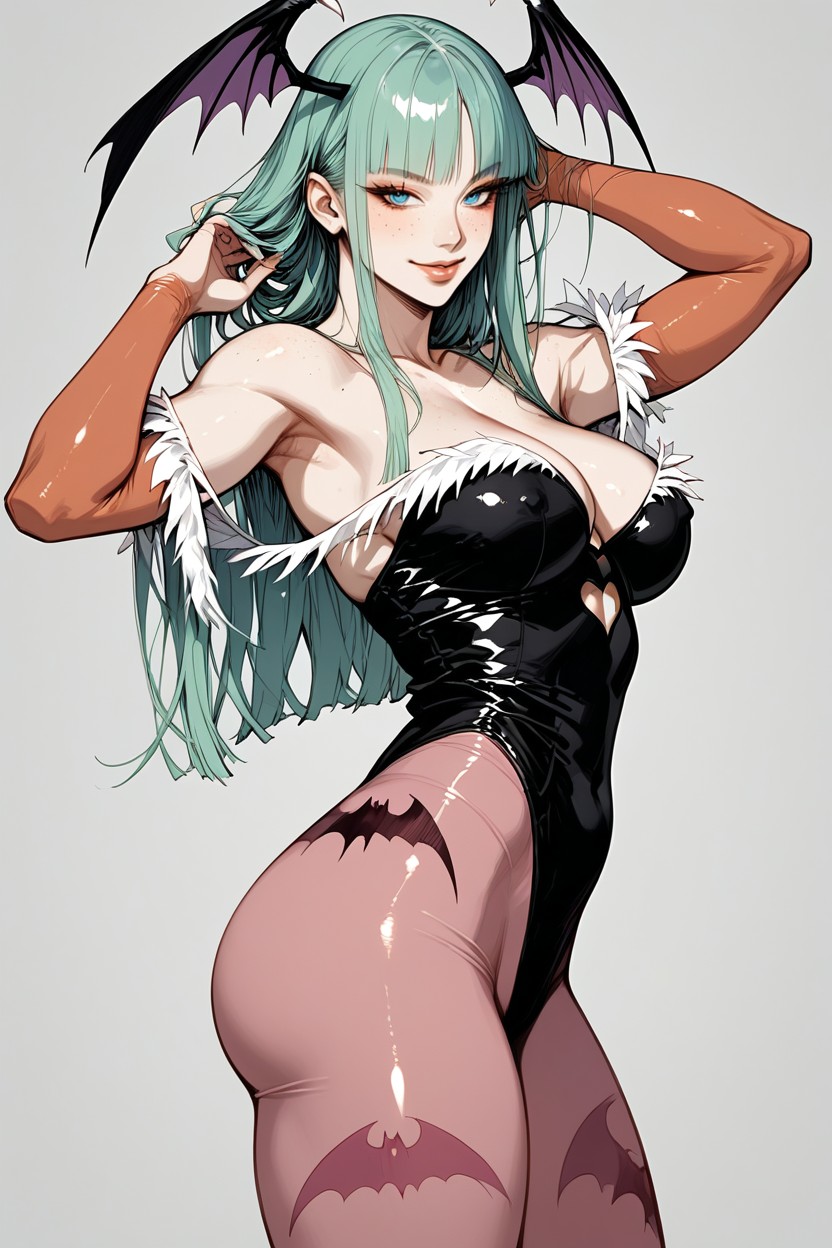 Waist, Simple Background, 거대한 가슴 AI 포르노