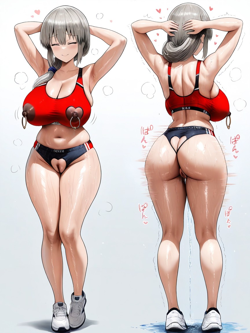 Uzaki Tuki, Three-view Drawing, Speed Lines Porno IA