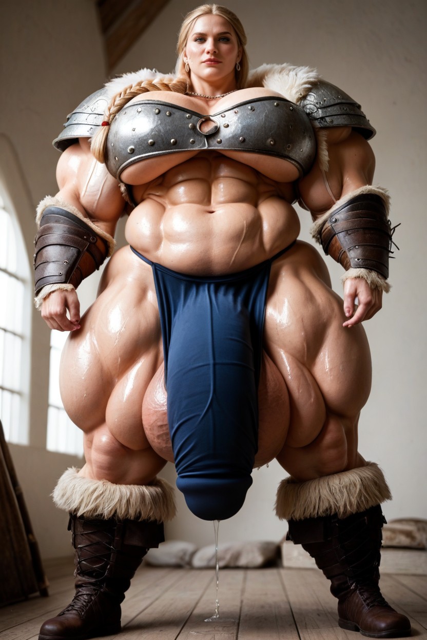 Hyper Gigantic Balls, Large Breasts, Excessive Sweat Porno IA