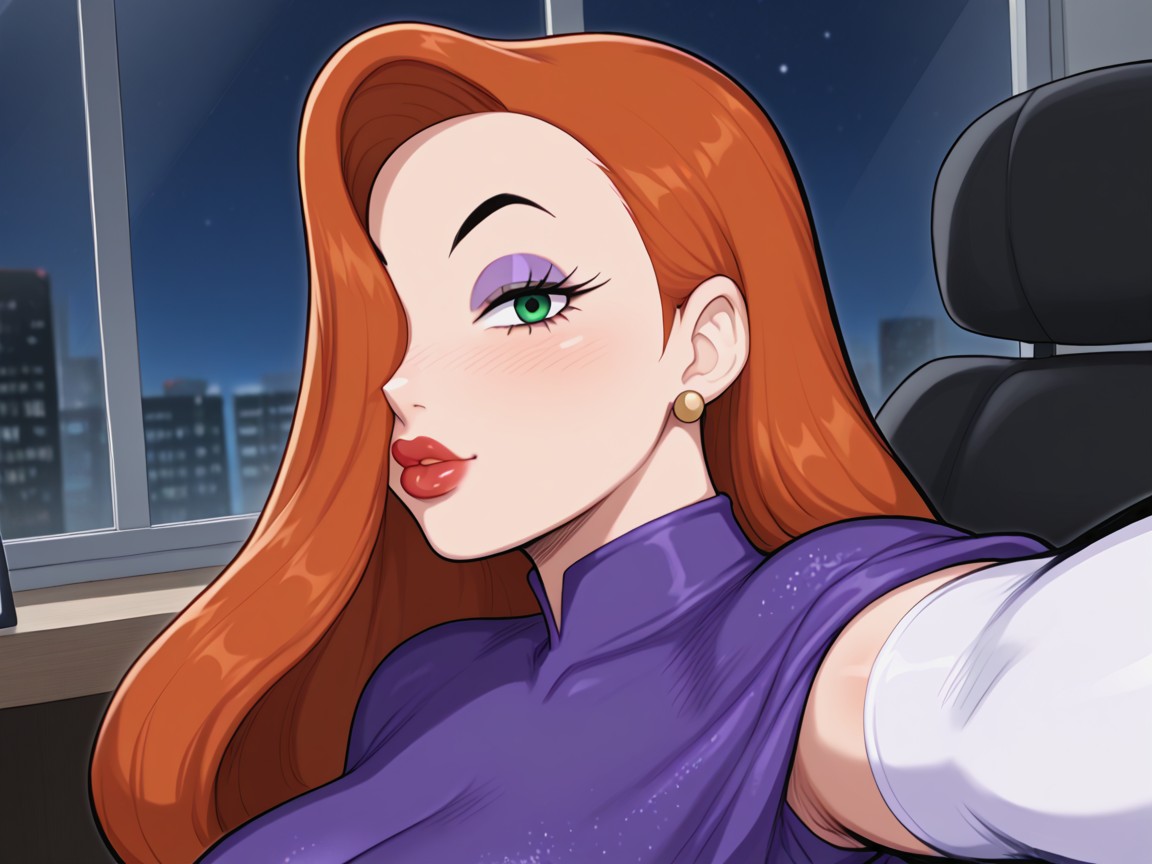 Round Face, Heavy Eyelids, Close Up Porno IA