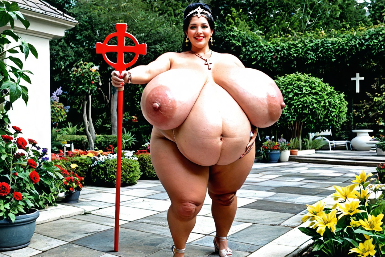 Cross Bracelets, Cross Earrings, Hyper Gigantic Tits AI Porn