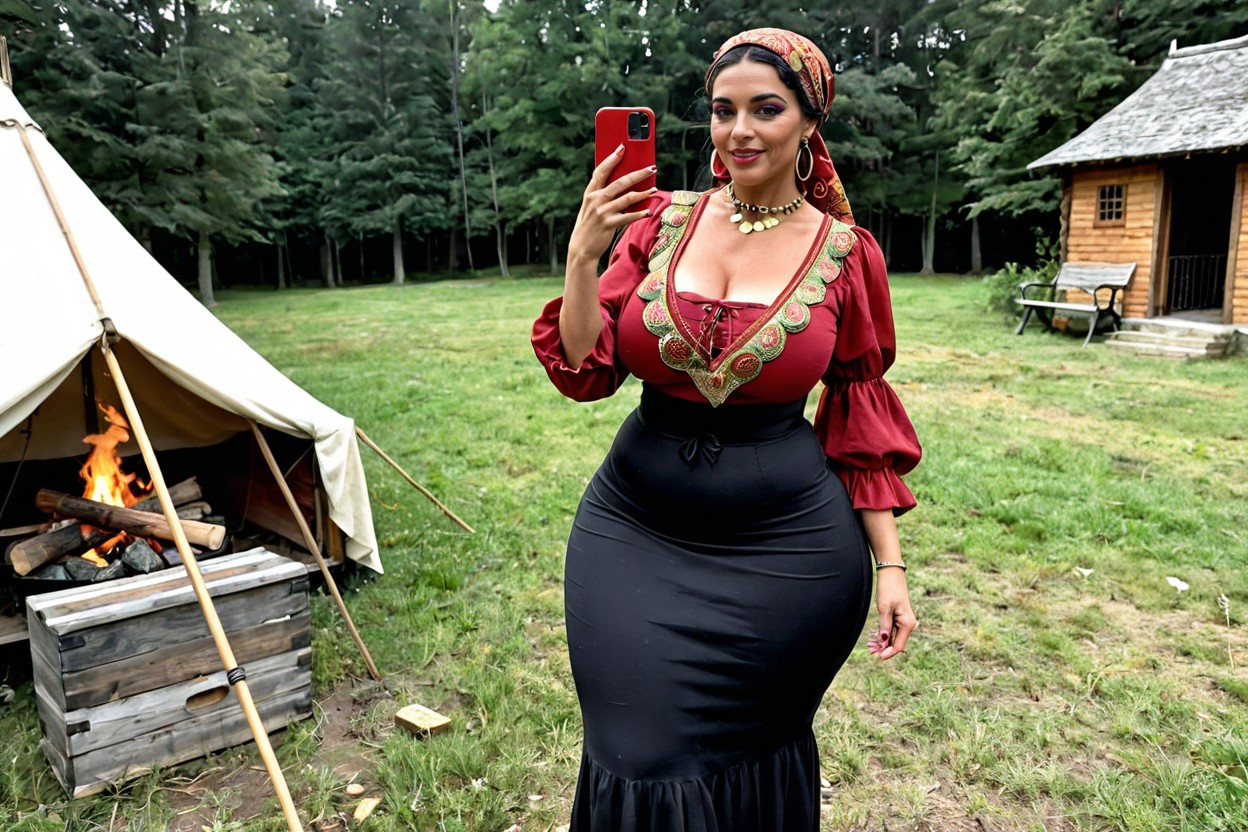 Bbl, Medieval Carriage, Long Tight Skirt AI 포르노