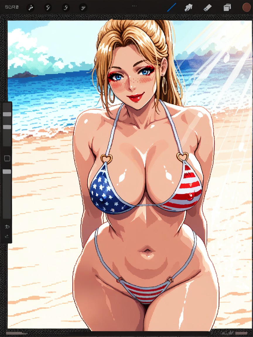 Bubble Butt, Wide Hips, 站立 AI黃片