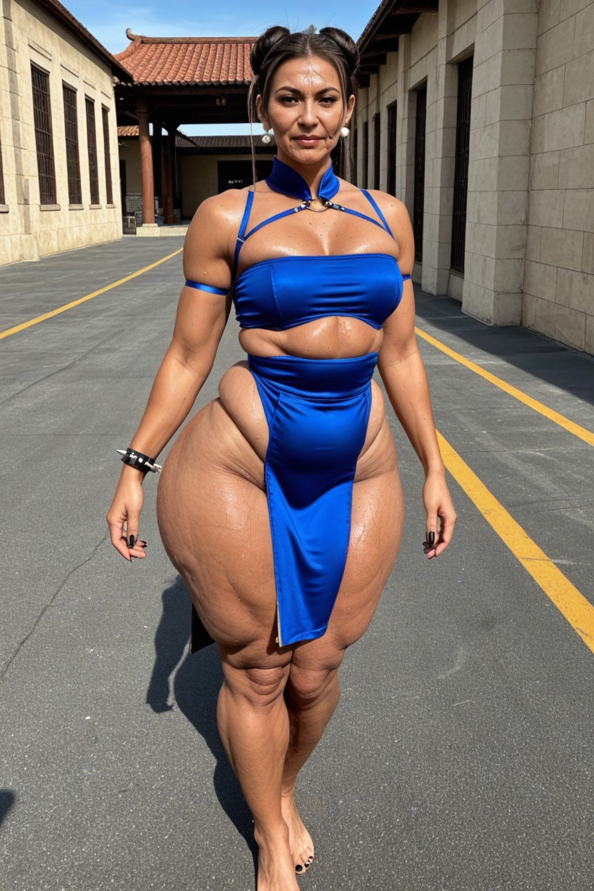 Fat Gigantic Hips, Hyper Sweaty, Prison Building AI黃片