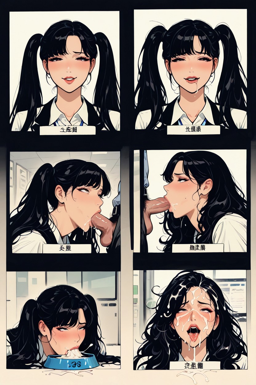 25+, Twintails, Hyper Realistic AIポルノ