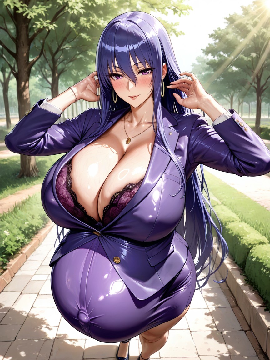 Beautiful Face, Hair Down, Standing Pose AI黃片