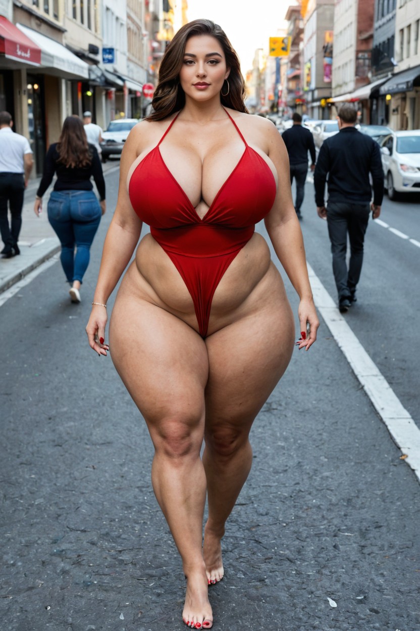 Big Legs, Walking Towards The Viewer, All Over The Body Porno IA