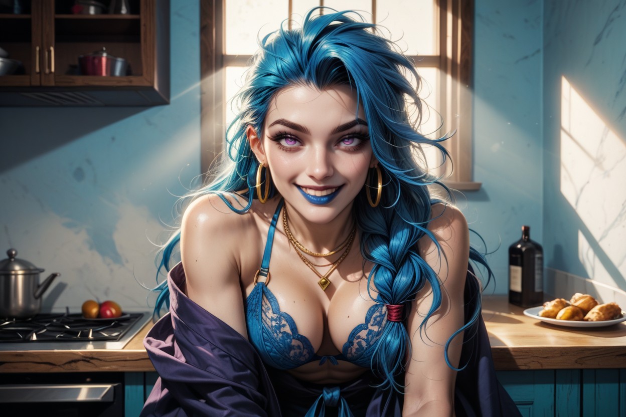 1 Persona, Solo, Jinx From League Of Legends Porno IA