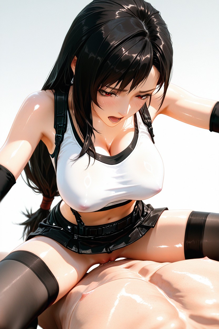Extra Every Detail, Red Gloves, Black Skirt Porno IA