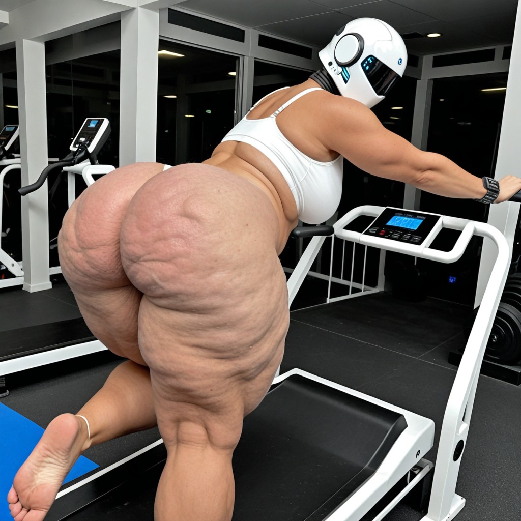 下からの眺め, Ass Disproportionately Bigger Than Torso, Hyper Cellulite Ass AIポルノ