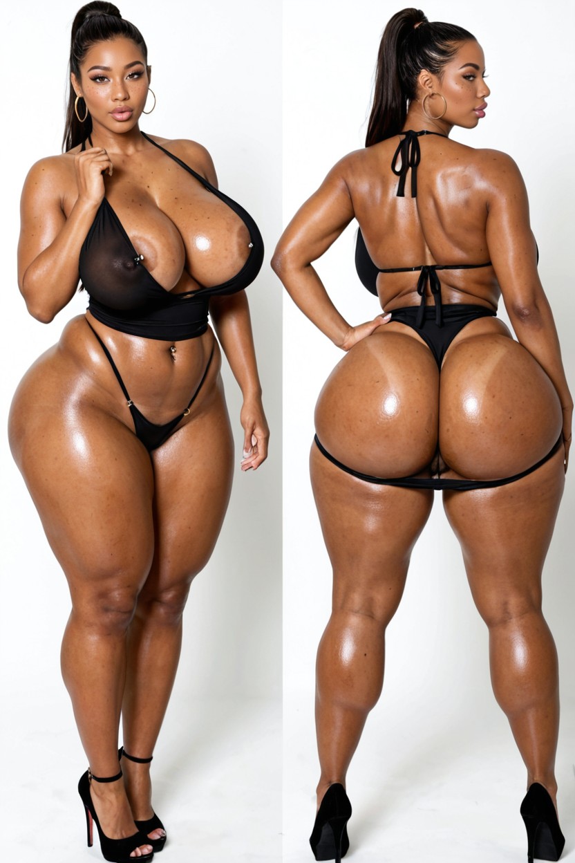 Huge Ass, Bbl, Extremely Snacthed Waist AI Porn