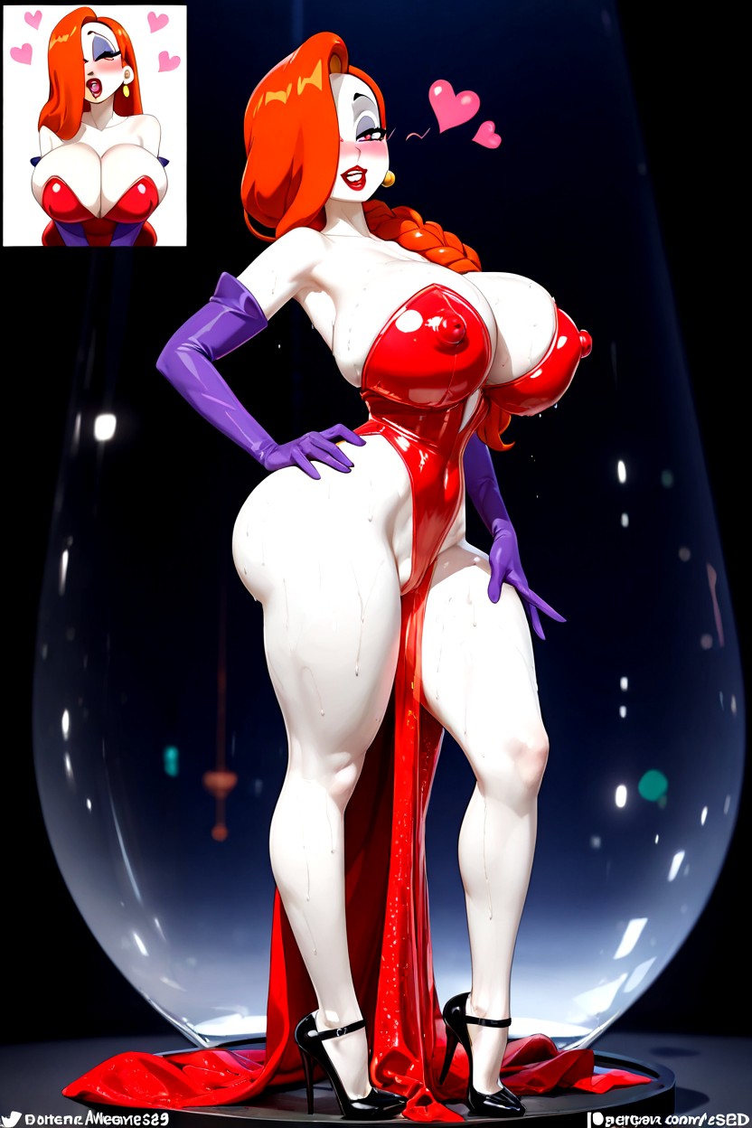 Oversized Tits, Sexy Body, 몸통보다 큰 엉덩이 AI 포르노